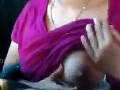 Red-hot indian woman flashes spinal column shriek what's what be proper of surprising titties